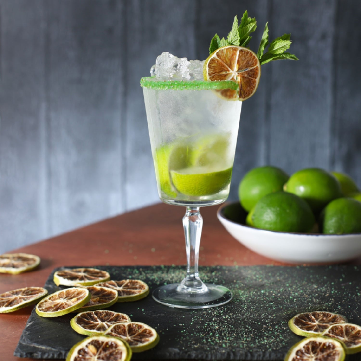 Green Lemon Cocktail Sugar