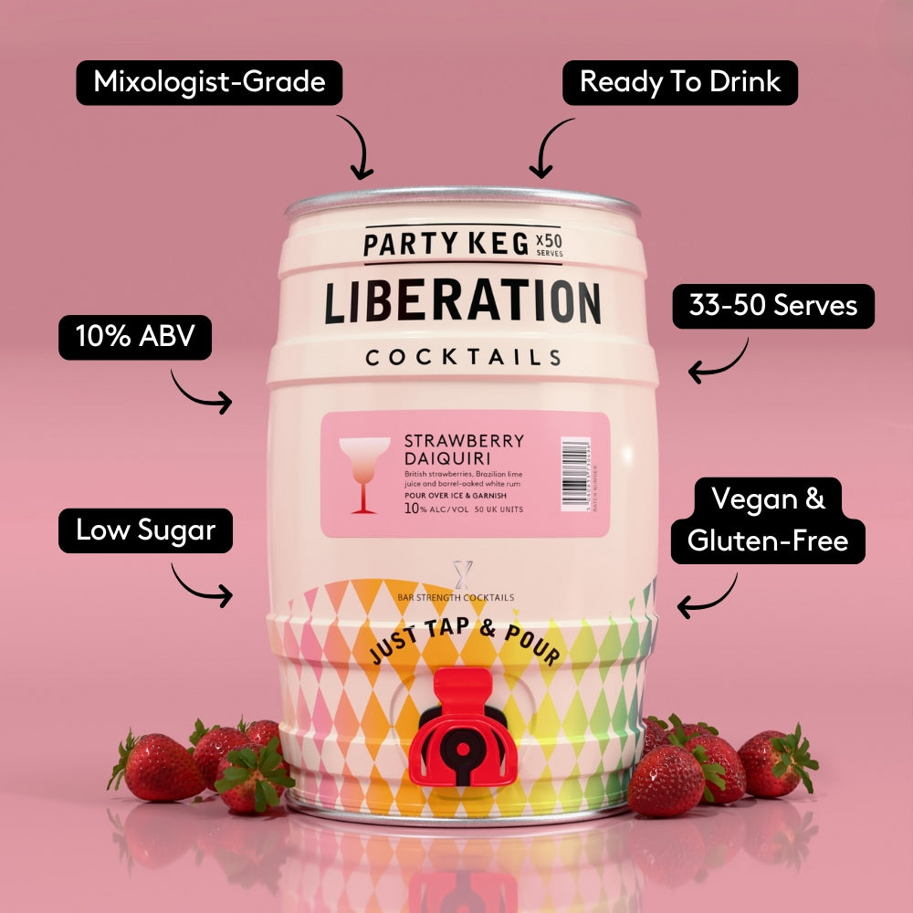 Strawberry Daiquiri 5L Party Keg