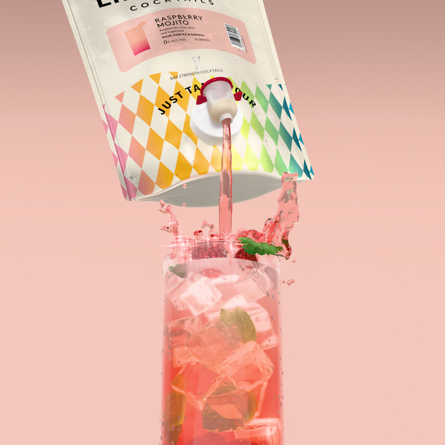 Raspberry Mojito 1.5L Pouch