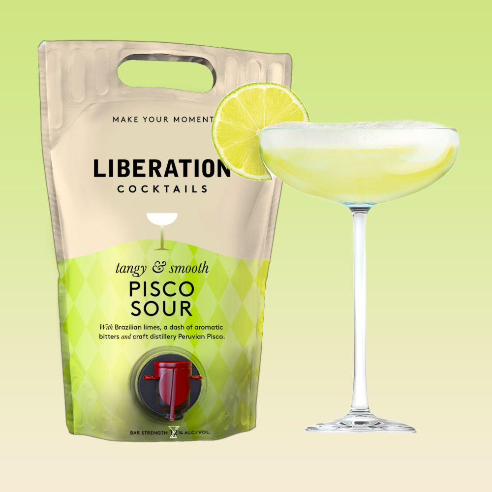 Pisco Sour Cocktail Pouch 1.5L, Pisco Sour Cocktails