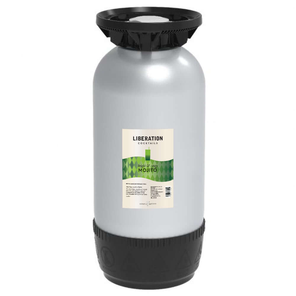 keg of ready to drink mojito