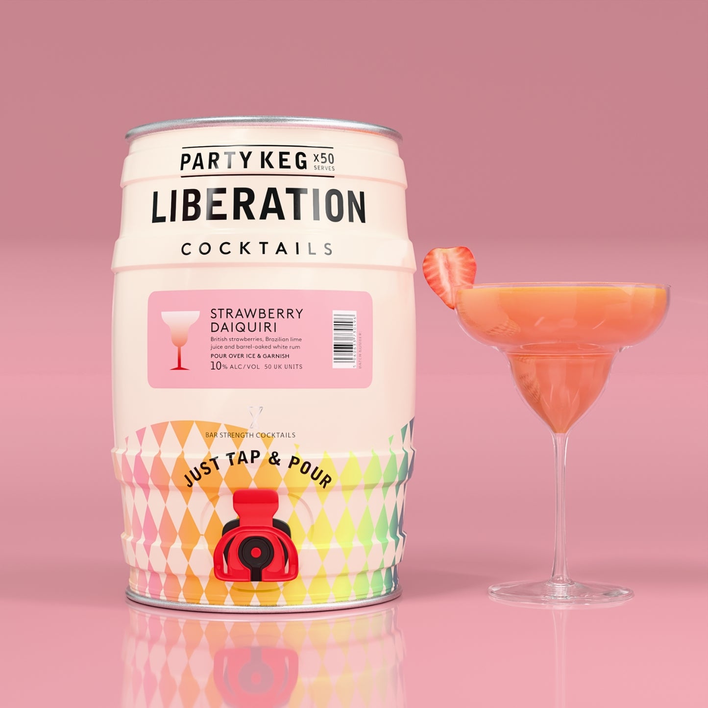 Strawberry Daiquiri 5L Party Keg