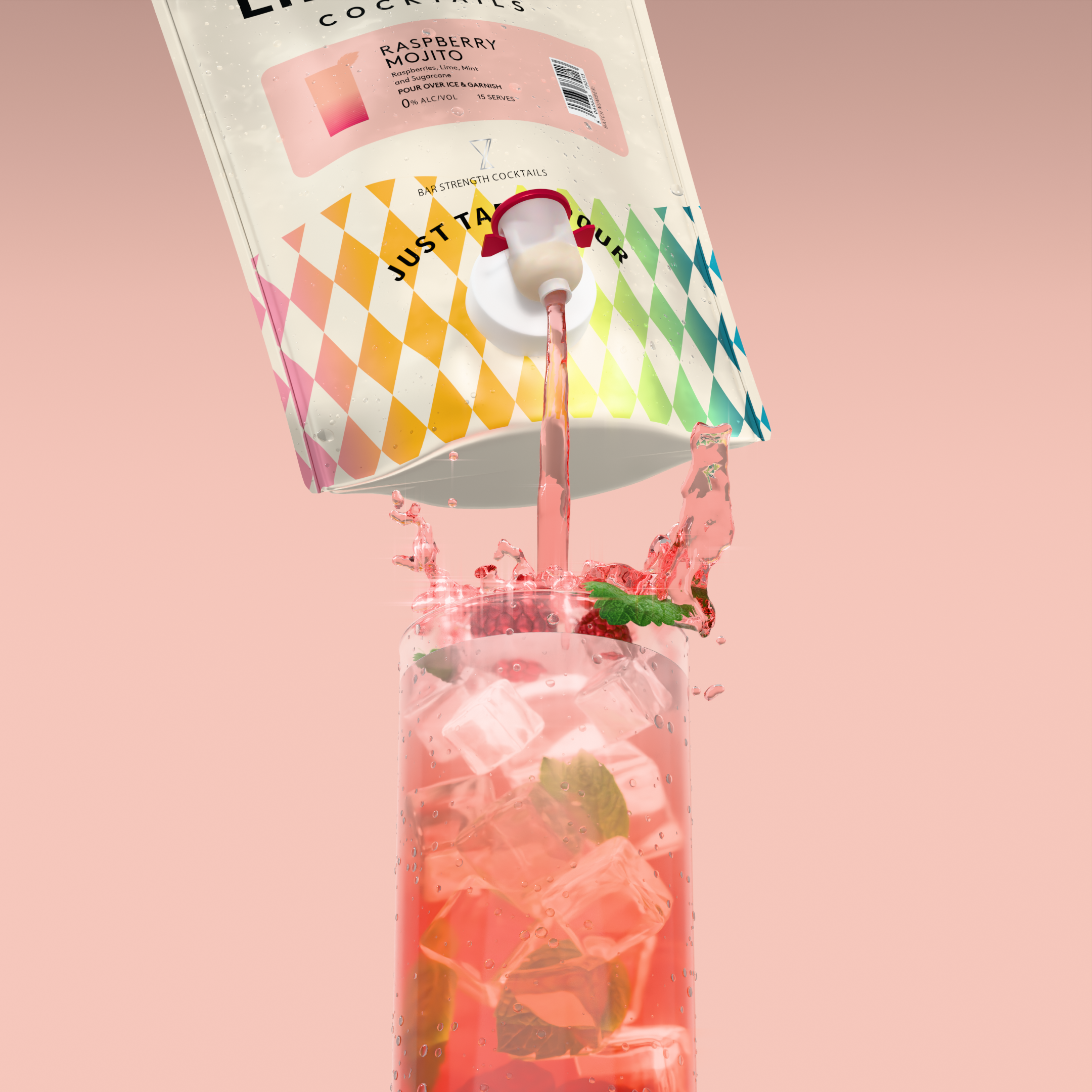 Raspberry Mojito 1.5L Pouch